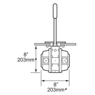 Whale Mk5 Double Acting Manual Bilge Pump Through Deck Mount