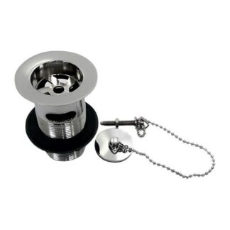 AG Waste 1-1/4" Slotted CP for Ceramic Sink