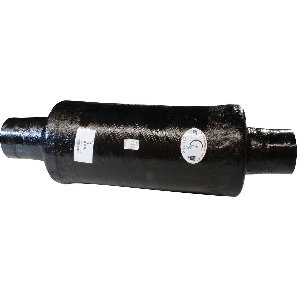 Centek Vernatone Round MKII GRP Exhaust Muffler (127mm Hose)