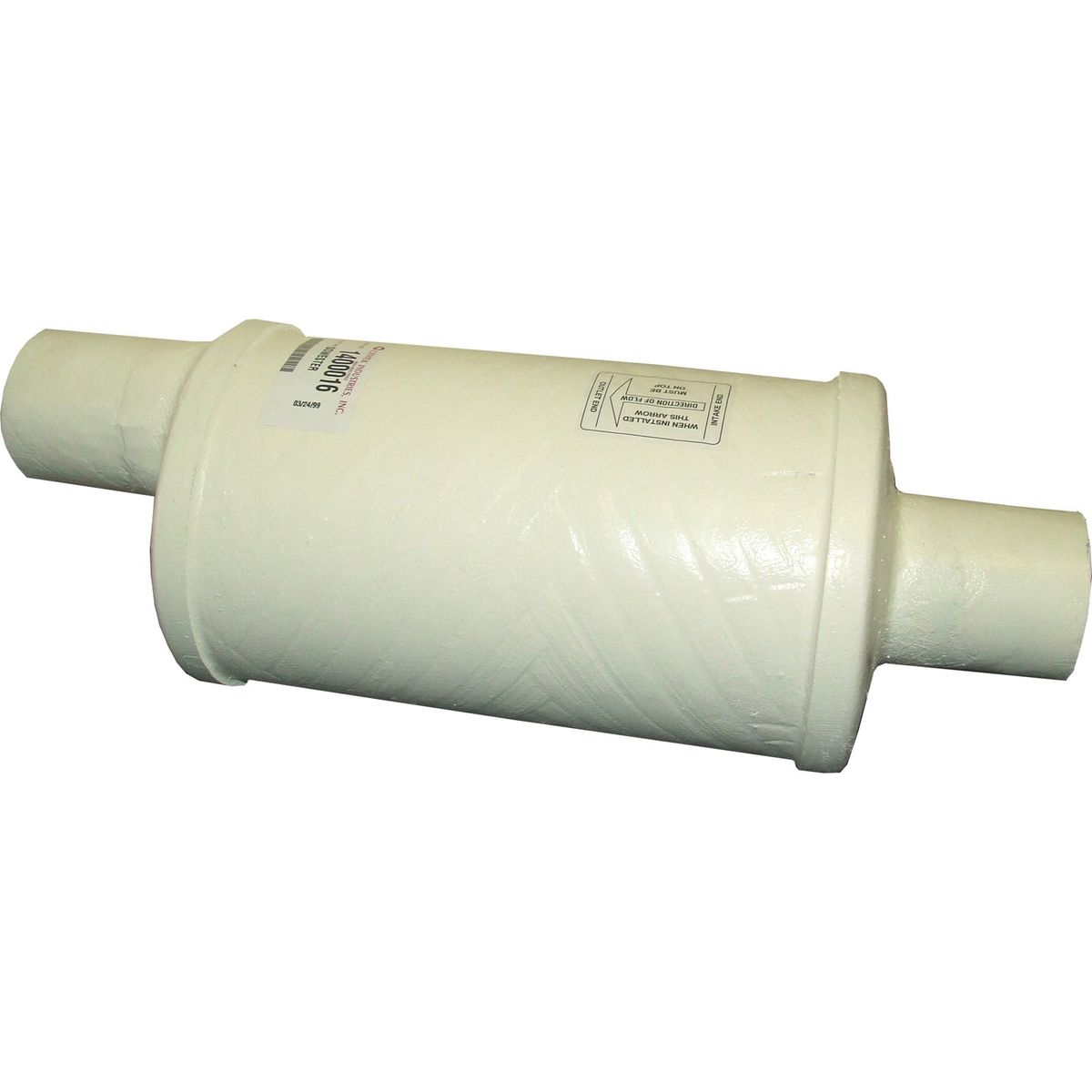 Centek Vernatone Round MKII GRP Exhaust Muffler (89mm Hose)