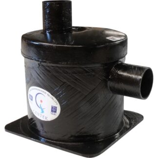 Centek Low Capacity GRP Exhaust Waterlock (Side In - Top Out / 60mm)
