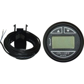 Faria Beede Depth Sounder Gauge in Euro Black Style (Transom Sender)