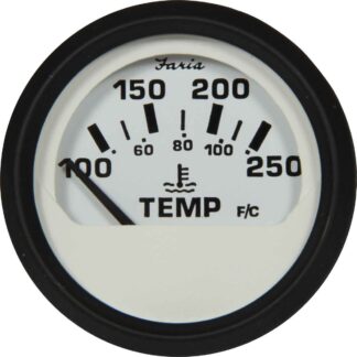 Faria Beede Water Temperature Gauge in Euro White Style (US Resist)