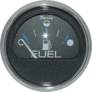 Faria Beede Fuel Level Gauge in Chesapeake SS Black (Euro Resistance)