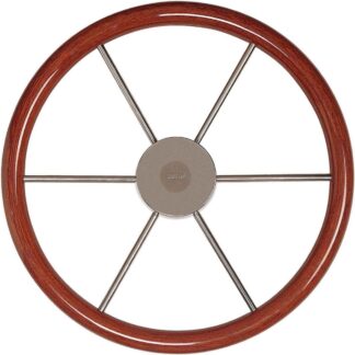 Vetus KW55 Wooden Rimmed Marine Steering Wheel (550mm)