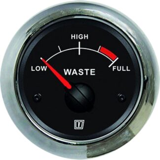 Vetus WASTB Waste Water Level Gauge (52mm Cut Out / Black)