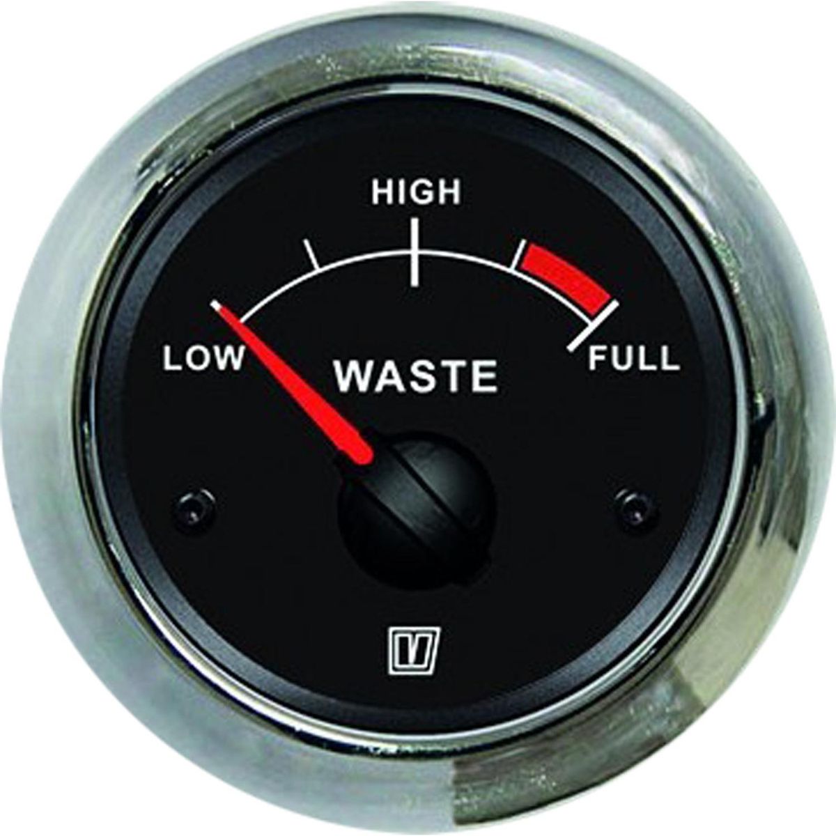 Vetus WASTB Waste Water Level Gauge (52mm Cut Out / Black)
