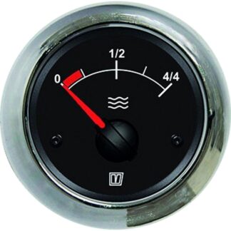 Vetus WATERB Water Level Gauge (52mm Cut Out / Black)